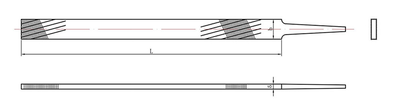 单槽软金属锉刀